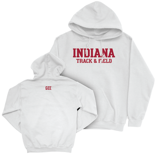 Track & Field White Staple Hoodie - Olivia Gee Youth Small