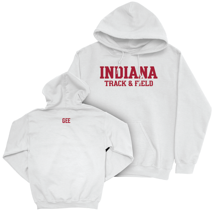 Track & Field White Staple Hoodie - Olivia Gee Youth Small