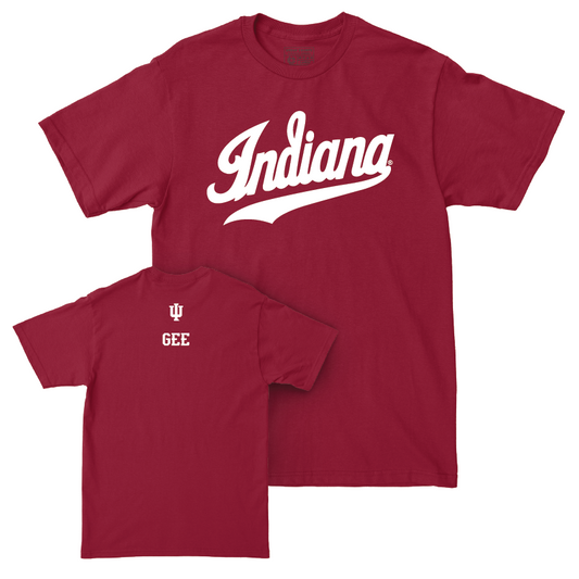 Track & Field Crimson Script Tee - Olivia Gee Youth Small