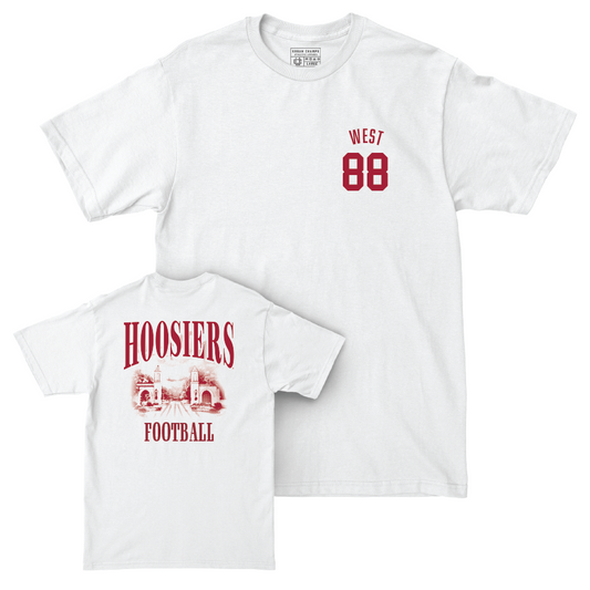 Football White Gates Comfort Colors Tee - Sam West | #88 Youth Small
