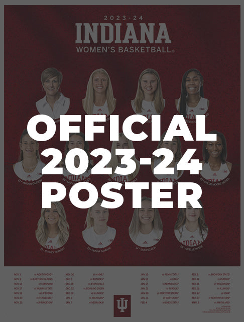 2023-2024 Indiana Women's Basketball Official NIL Poster (18" x 24")