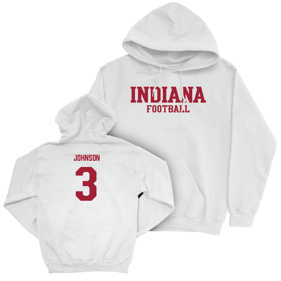 Football White Staple Hoodie  - Jojo Johnson