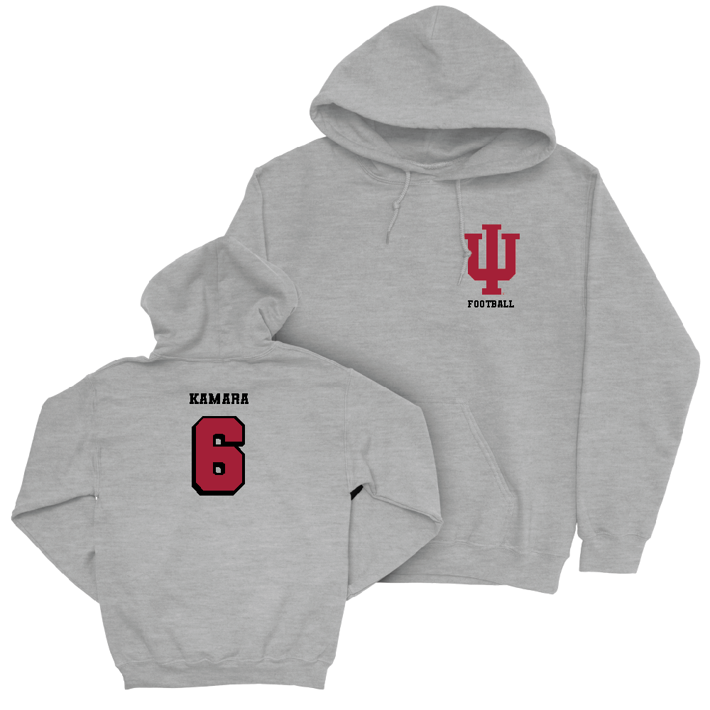 Football Sport Grey Vintage Hoodie   - Mikail Kamara