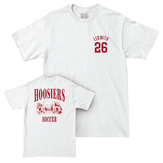 Women's Soccer White Gates Comfort Colors Tee    - Maggie Ledwith