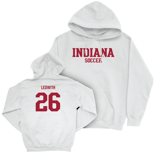Women's Soccer White Staple Hoodie    - Maggie Ledwith