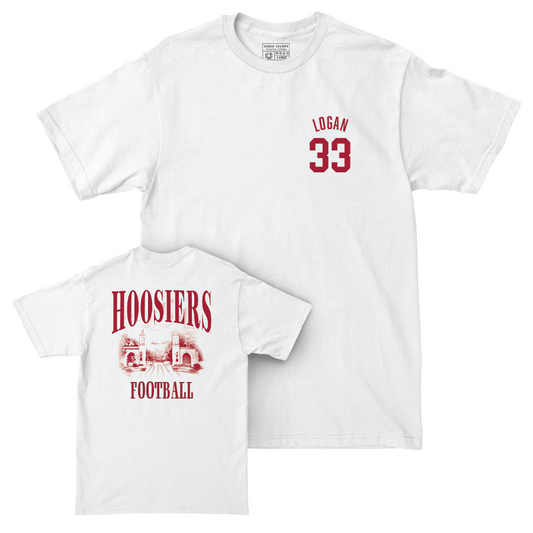 Football White Gates Comfort Colors Tee   - Nahji Logan