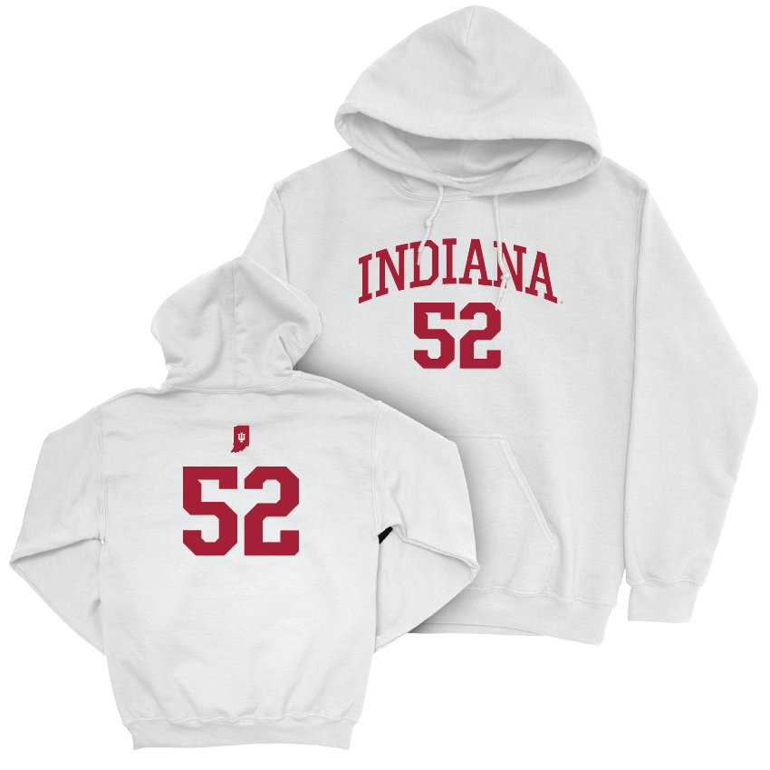 Women's Basketball White Shirsey Hoodie - Lilly Meister | #52