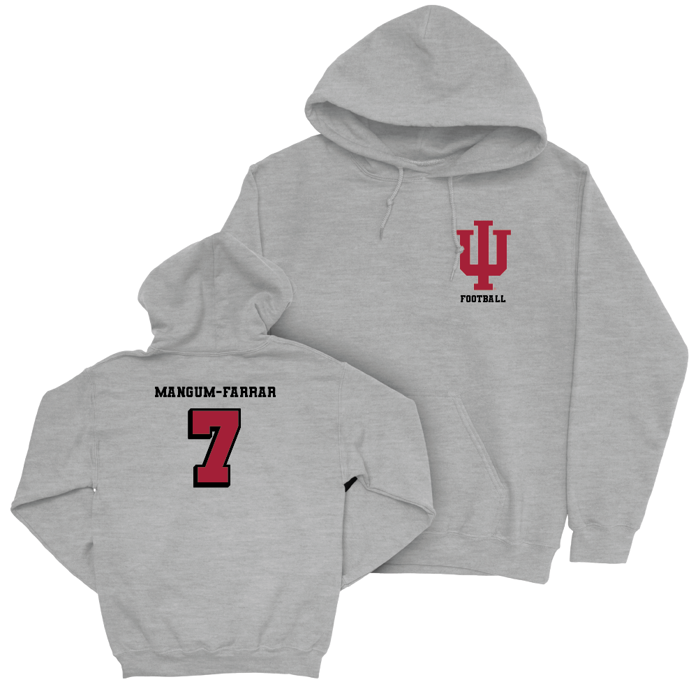 Football Sport Grey Vintage Hoodie    - Jacob Mangum-Farrar