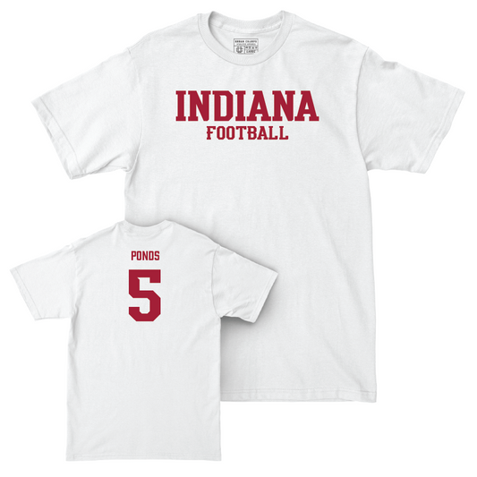 Football White Staple Comfort Colors Tee  - D’Angelo Ponds