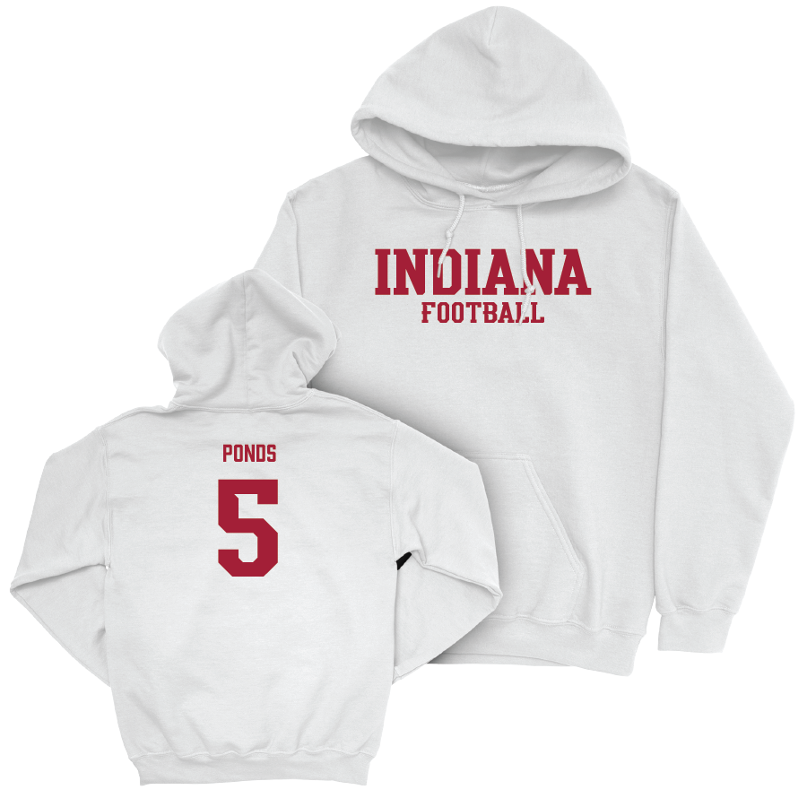 Football White Staple Hoodie  - D’Angelo Ponds