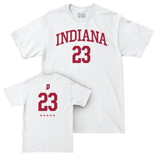 Women's Basketball White Shirsey Comfort Colors Tee  - Zania Socka-Nguemen