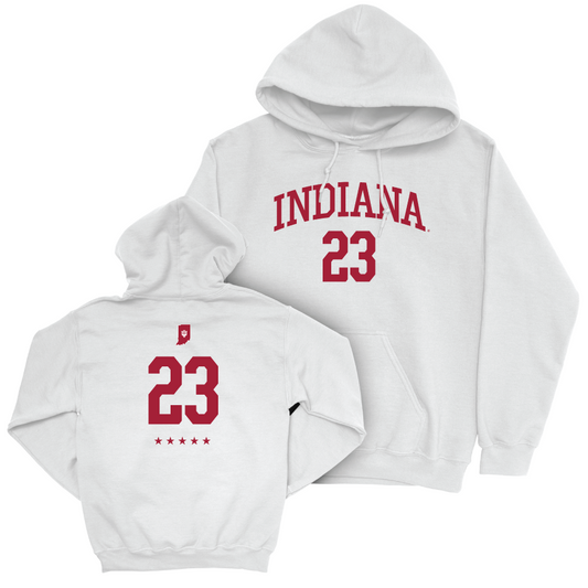 Women's Basketball White Shirsey Hoodie  - Zania Socka-Nguemen