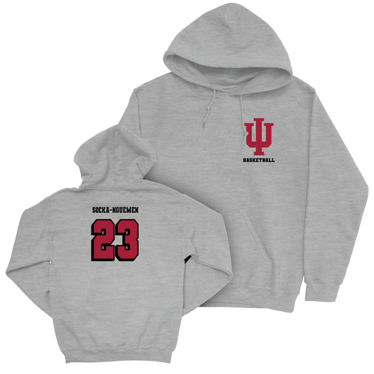 Women's Basketball Sport Grey Vintage Hoodie  - Zania Socka-Nguemen