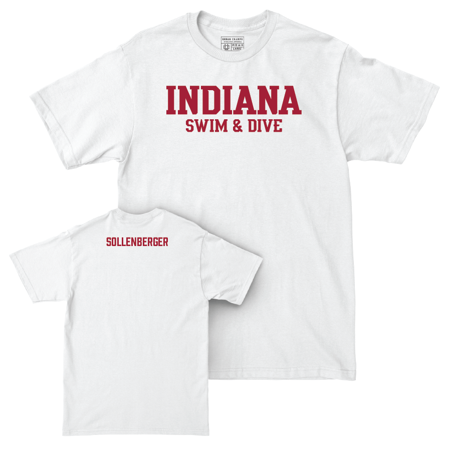 Swim & Dive White Staple Comfort Colors Tee  - Joshua Sollenberger