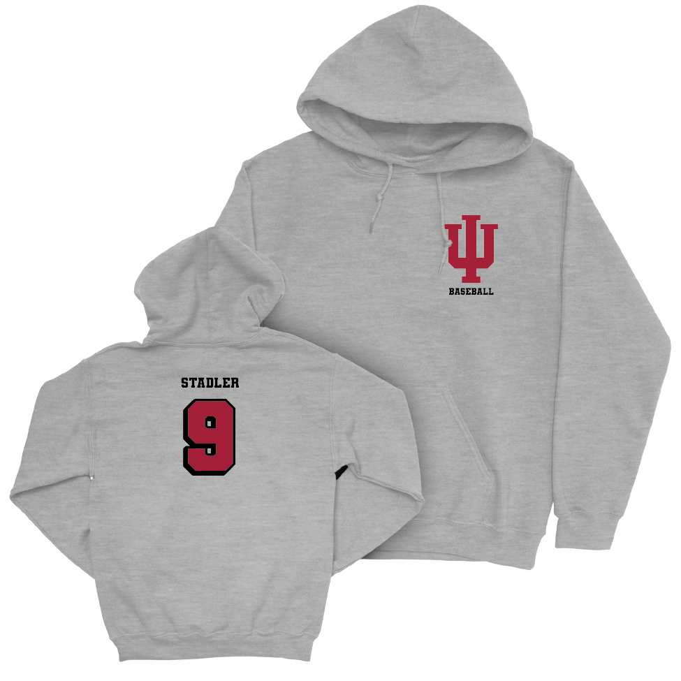 Baseball Sport Grey Vintage Hoodie   - Jake Stadler