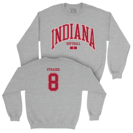 Softball Sport Grey Arch Crew    - Madalyn Strader