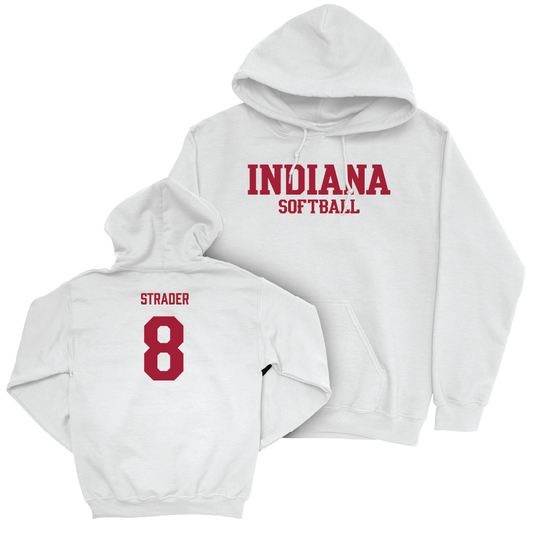 Softball White Staple Hoodie    - Madalyn Strader