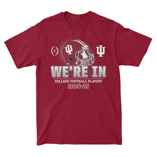 Indiana Football 2024 College Football Playoff Helmet  Tee by Retro Brand