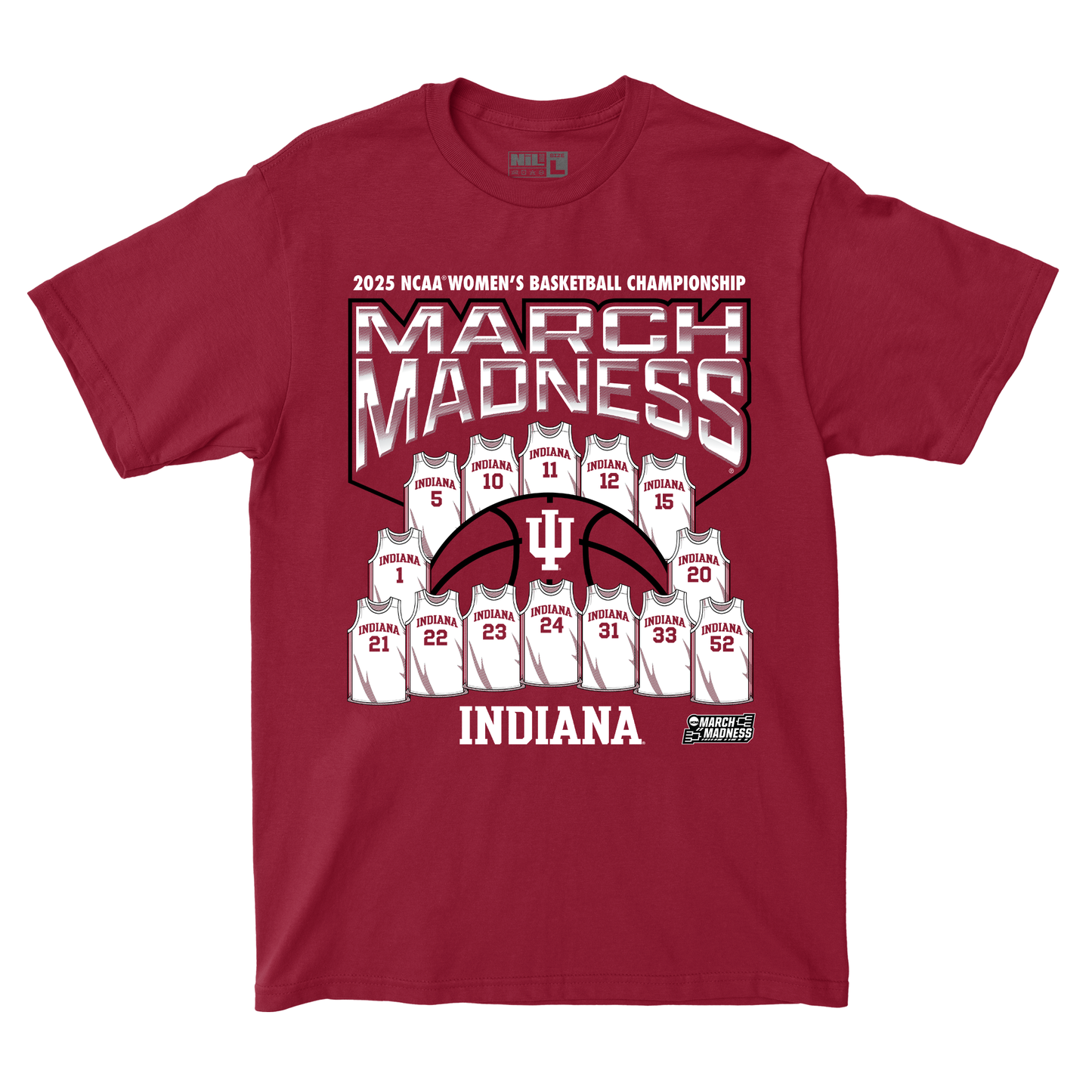 Indiana Women's Basketball Jersey Madness Tee