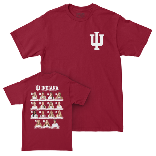 EXCLUSIVE RELEASE: Indiana Women's Basketball Floating Heads Crimson Tee