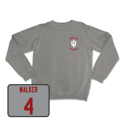 Grey Comfort Colors Indiana Men's Basketball Trident Crew - Anthony   Walker