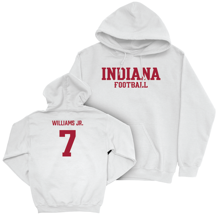 Football White Staple Hoodie  - EJ Williams Jr.