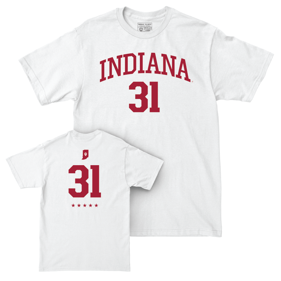 Women's Basketball White Shirsey Comfort Colors Tee  - Faith Wiseman