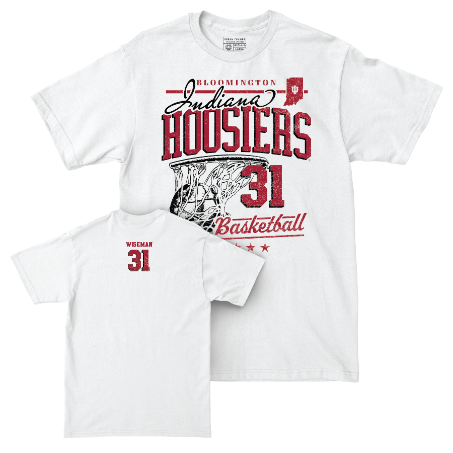 Women's Basketball White Hardwood Comfort Colors Tee  - Faith Wiseman