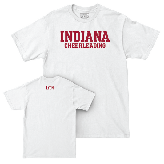 Women's Cheerleading White Staple Comfort Colors Tee  - Adalynn Lyon