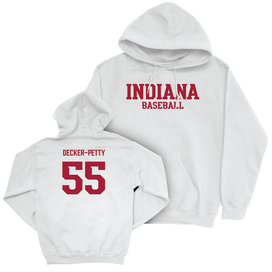 Baseball White Staple Hoodie   - Aydan Decker-Petty