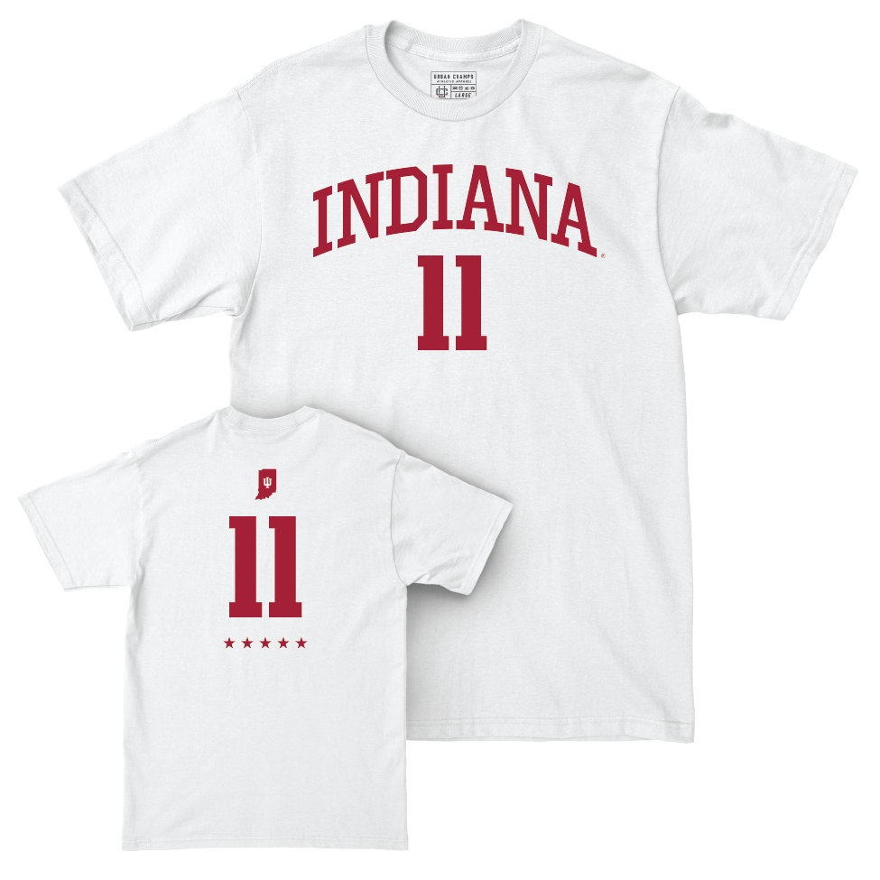 Women's Basketball White Shirsey Comfort Colors Tee  - Karoline Striplin