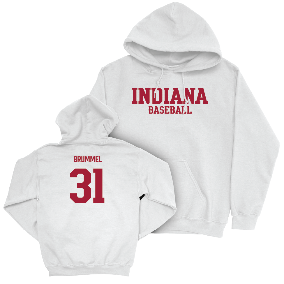 Baseball White Staple Hoodie   - Henry Brummel