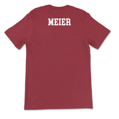Crimson Indiana Men's Tennis Script Tee