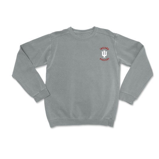 Grey Comfort Colors Indiana Baseball Trident Crew