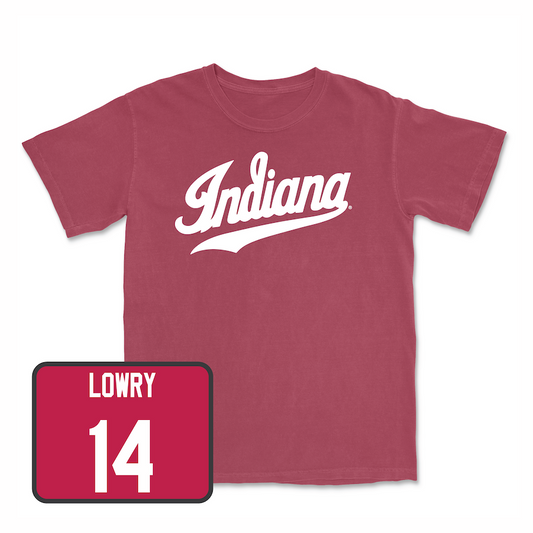 Indiana Hoosiers Adidas #14 Broc Lowry Crimson Student Athlete Football Jersey / 3X-Large