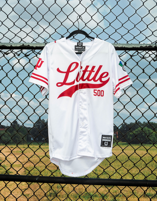 Little 500 White Baseball Jersey